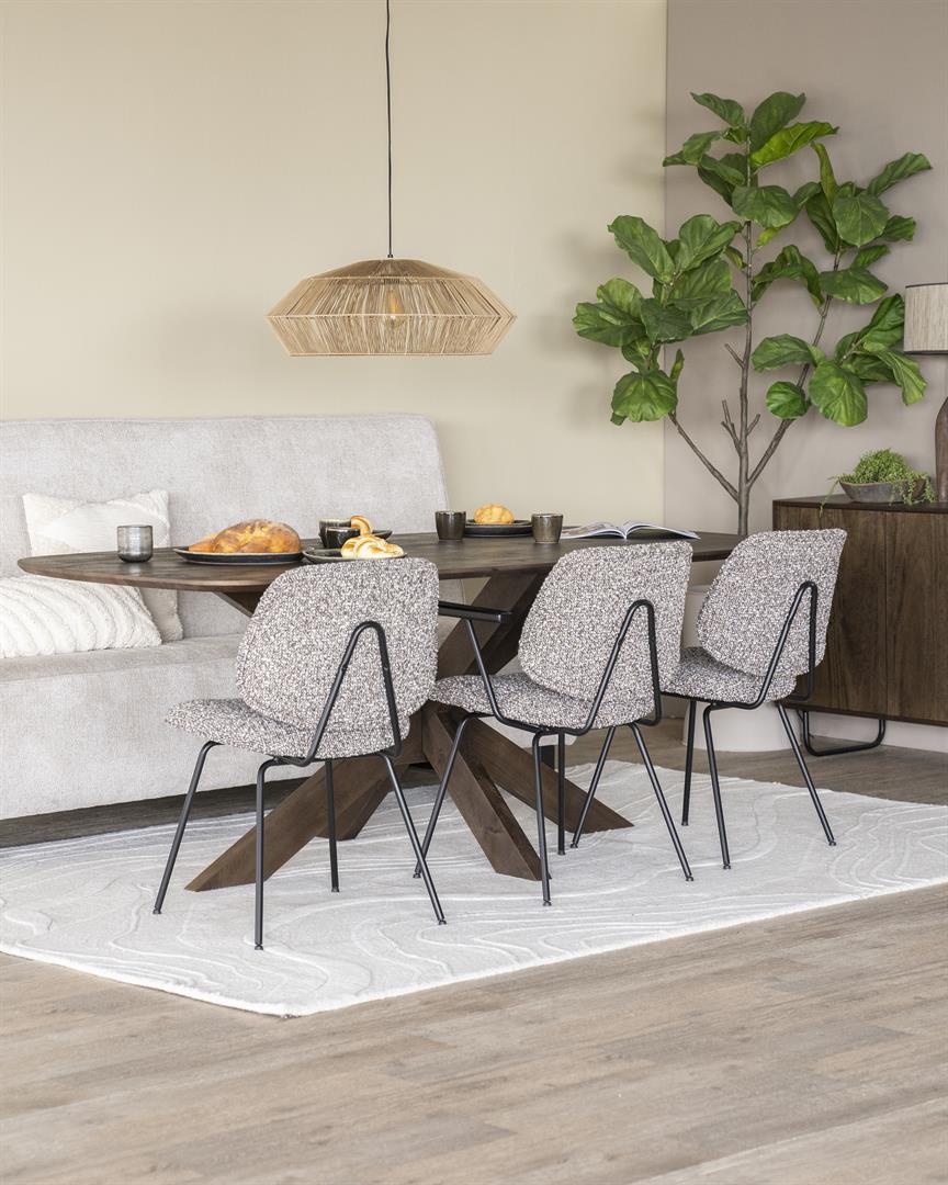 Esstisch MALMÖ 280 x 100 cm Mango Holz braun