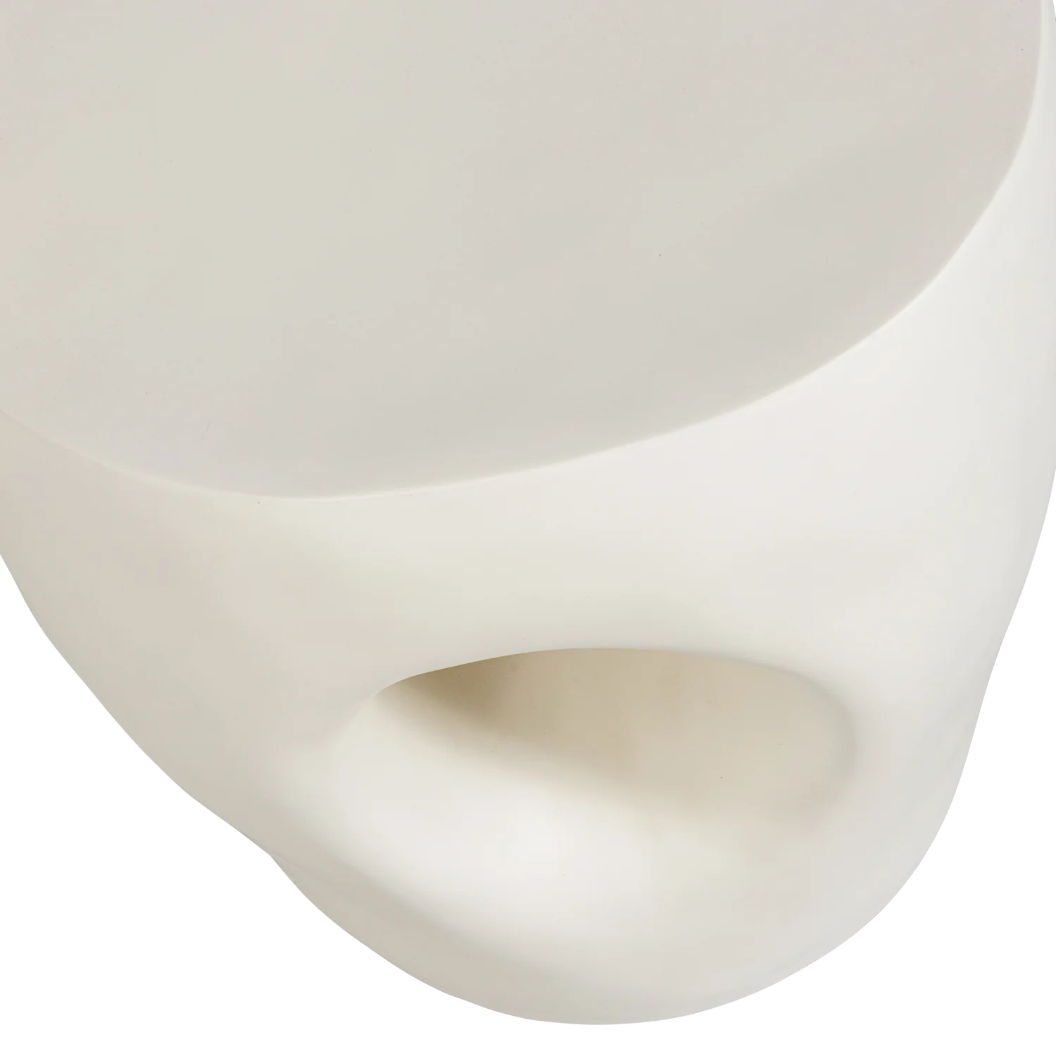 Garten Beistelltisch MICA Ø 40 cm Polymer natur