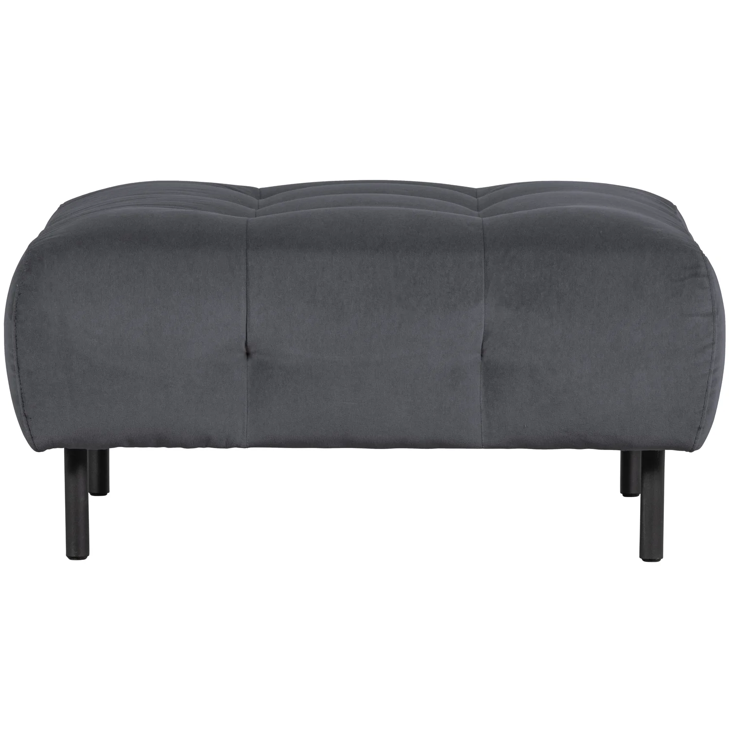Pouf LLOYD 90 x 90 cm Hocker Sitzhocker Samt Velvet wolke 