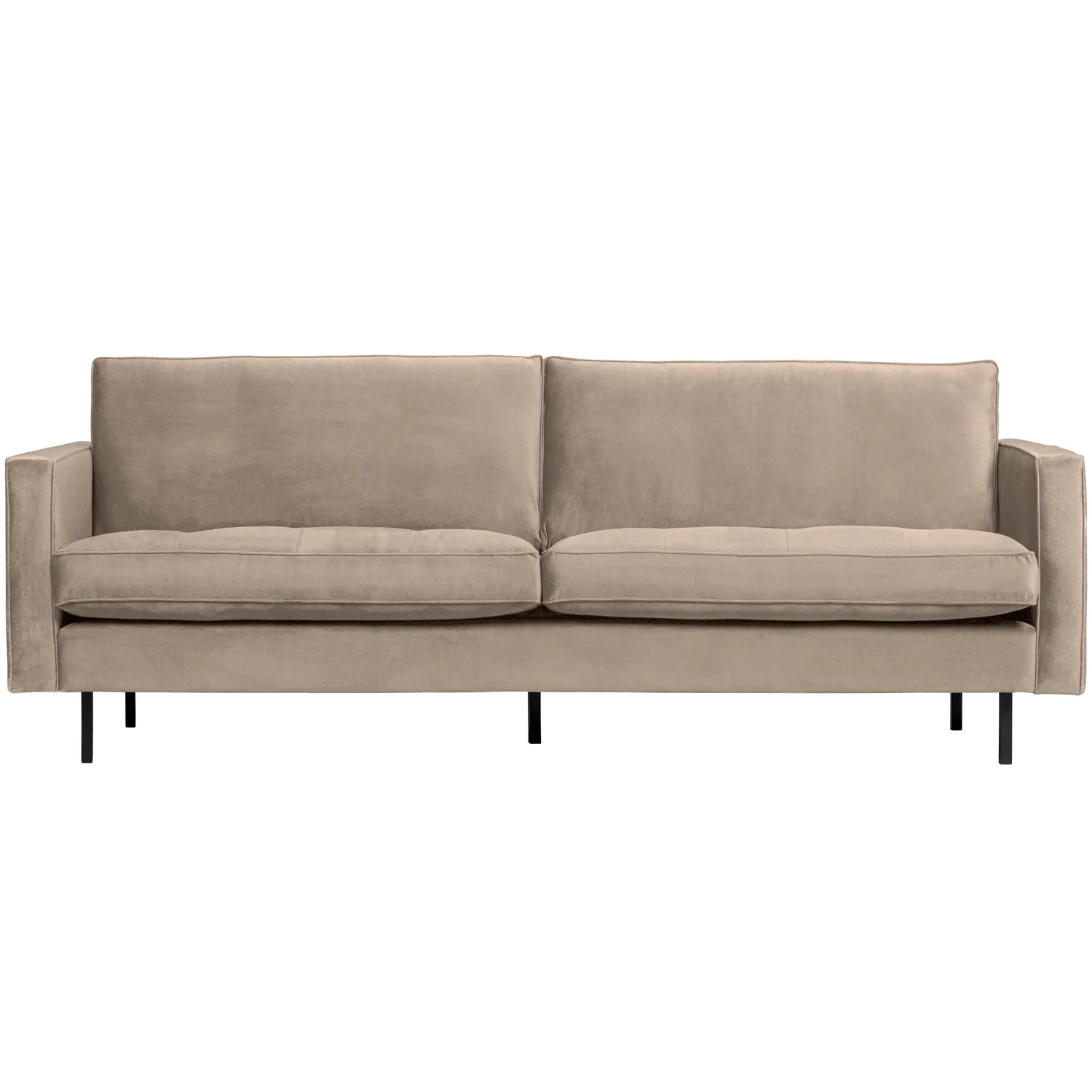 2,5 Sitzer Sofa Rodeo Classic Samt khaki Couch Loungesofa Couchgarnitur