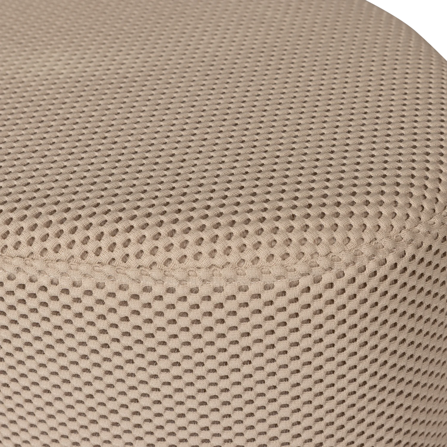 Pouf PUUK 60 x 47 cm Hocker Sitzhocker Gittergewebe natur