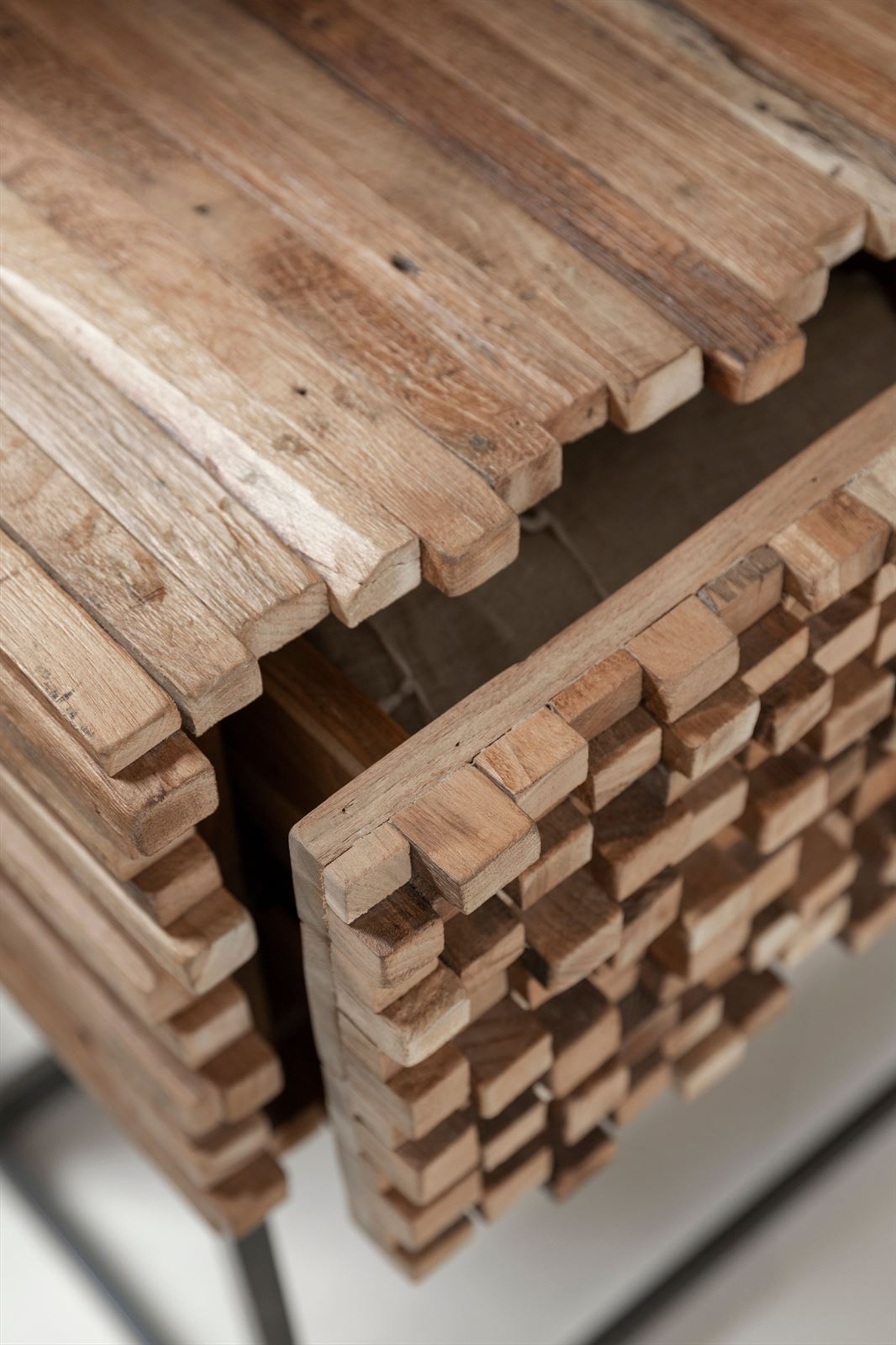 Sideboard Sticks B 125 cm Konsole recyceltes Teakholz