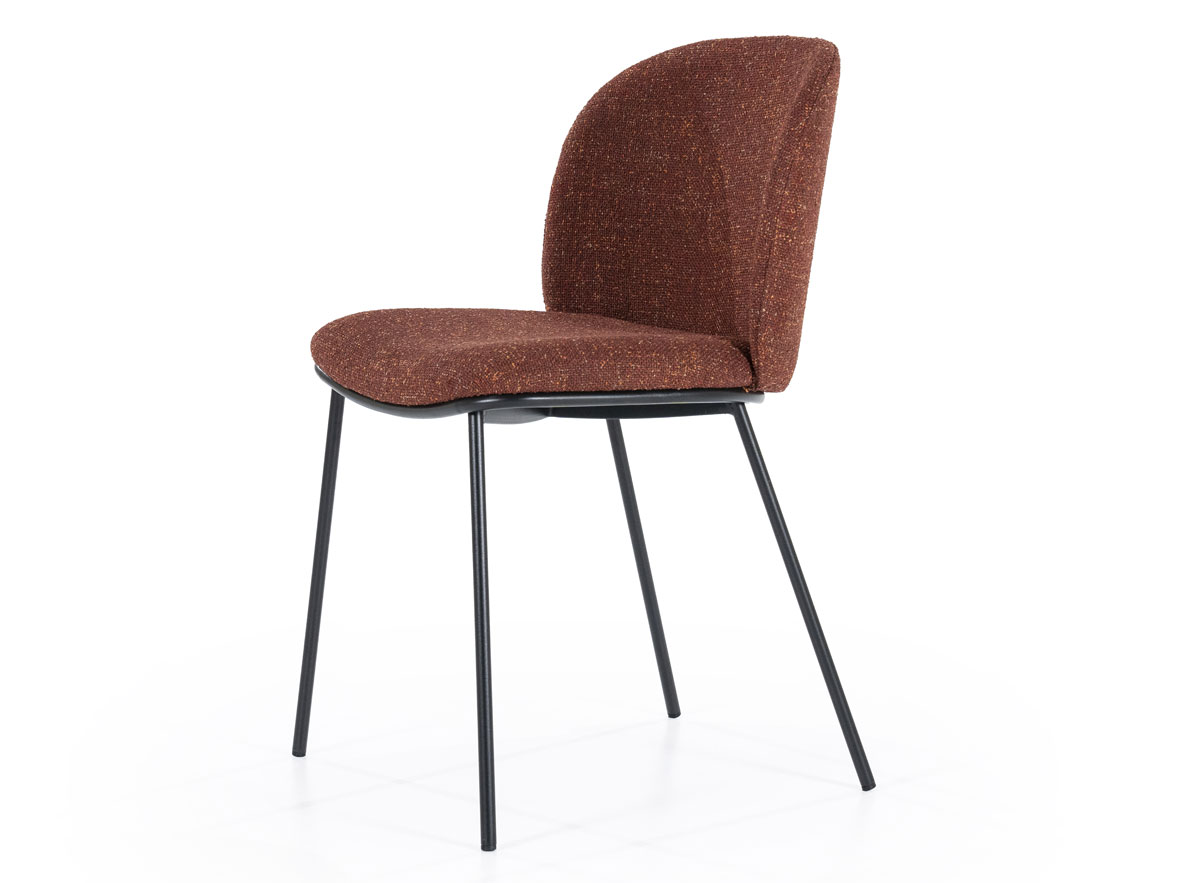 2er Set Esszimmerstuhl Stuhl Clypso Bezug terrakotta