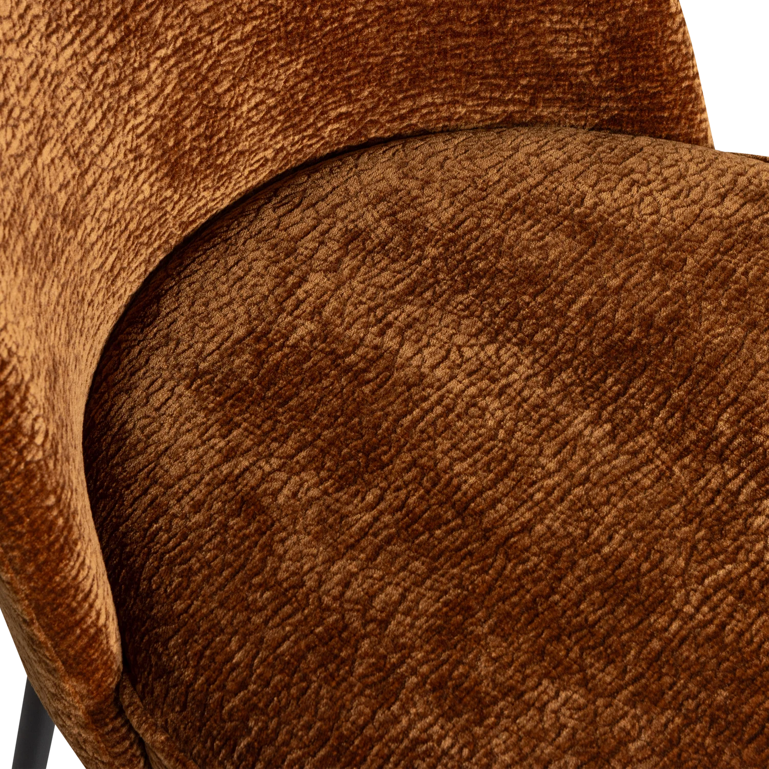 Barhocker Vogue SH 79 cm 3D Chenille mittelbraun