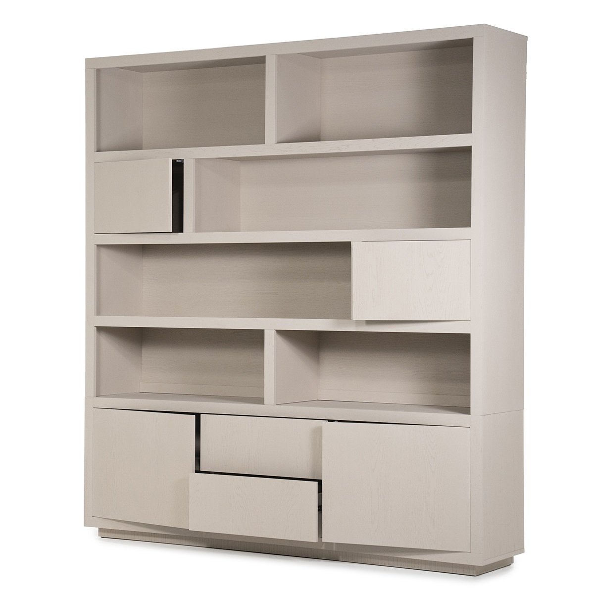 Schrank Bücherschrank Helsinki B 200 cm taupe Eiche
