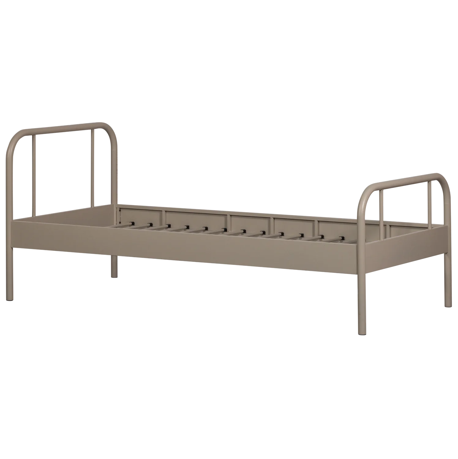 Kinderbett Einzelbett MATA 200 x 90 cm Metallbett sandfarben Bett