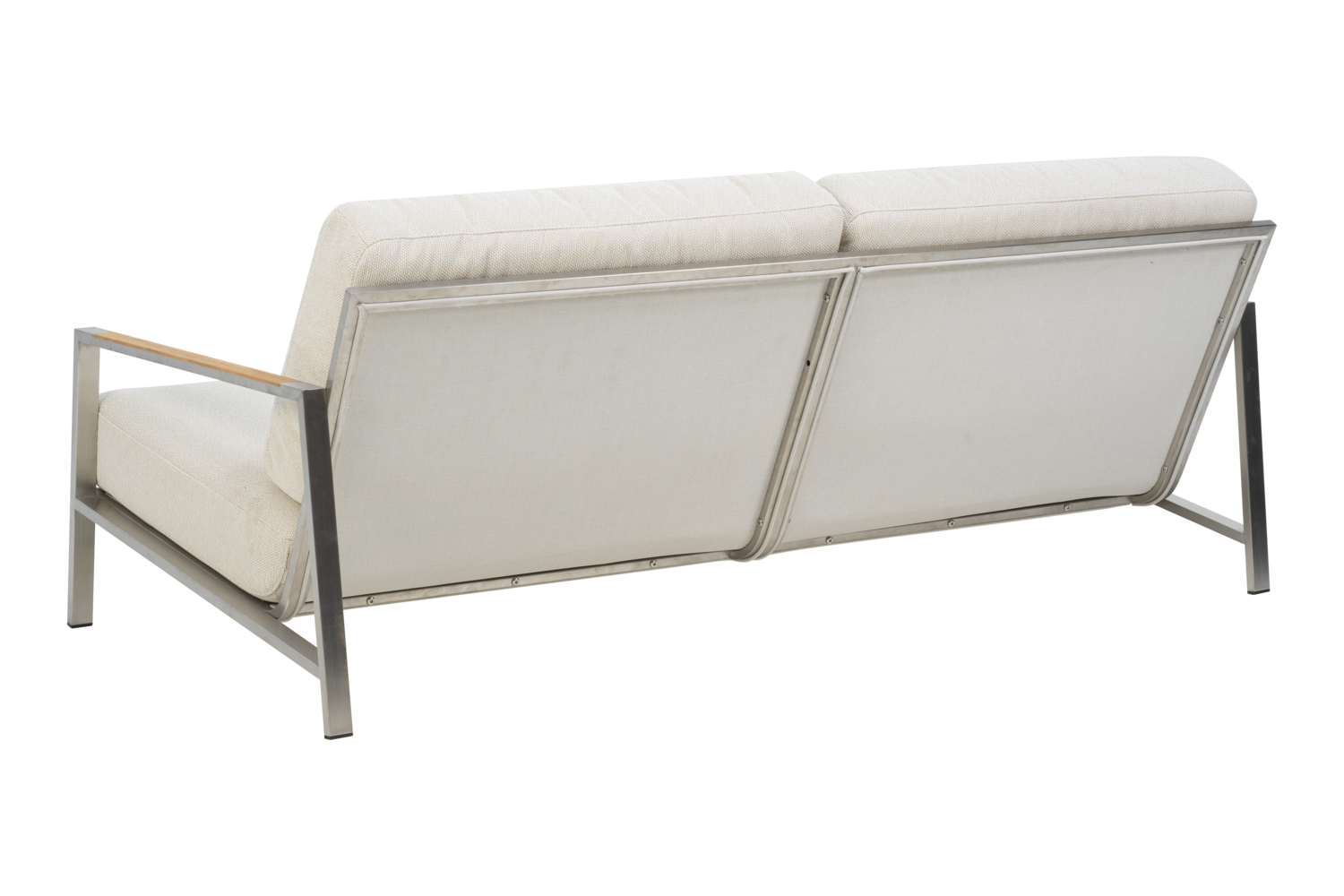 2,5 Sitzer Gartensofa Lounge Sofa Naos Edelstahl Bezug beige