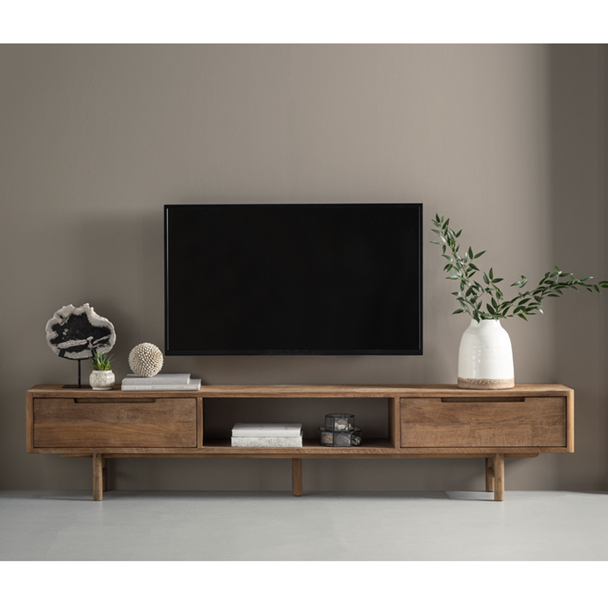 TV Möbel Bliss No 1 200 cm recyceltes Teakholz Lowboard