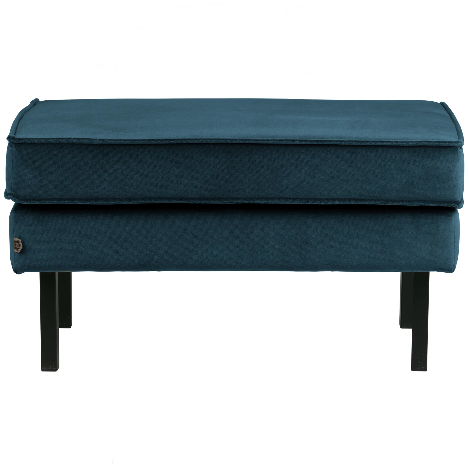 Hocker Fußhocker RODEO Samt Velvet blau