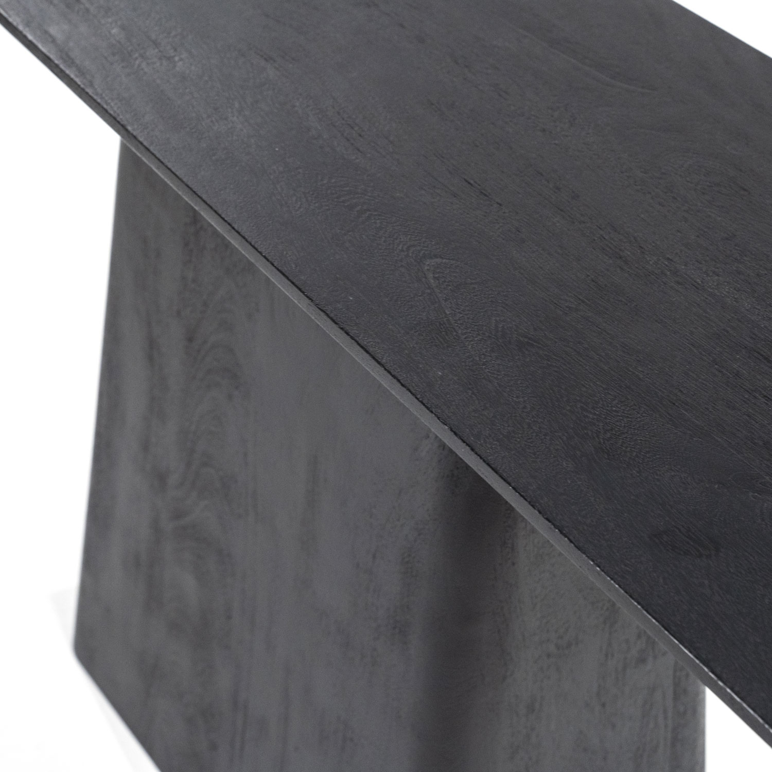 Konsolentisch Aron 180 x 40 cm Mango Holz schwarz