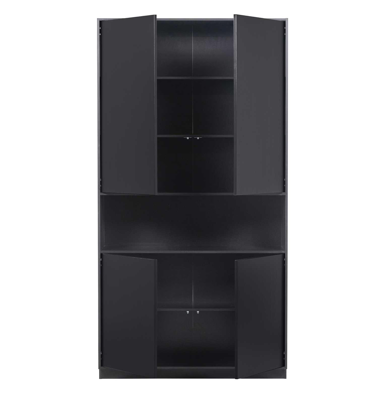 woood Schrank Finca H 210 cm Schrank Kiefer schwarz