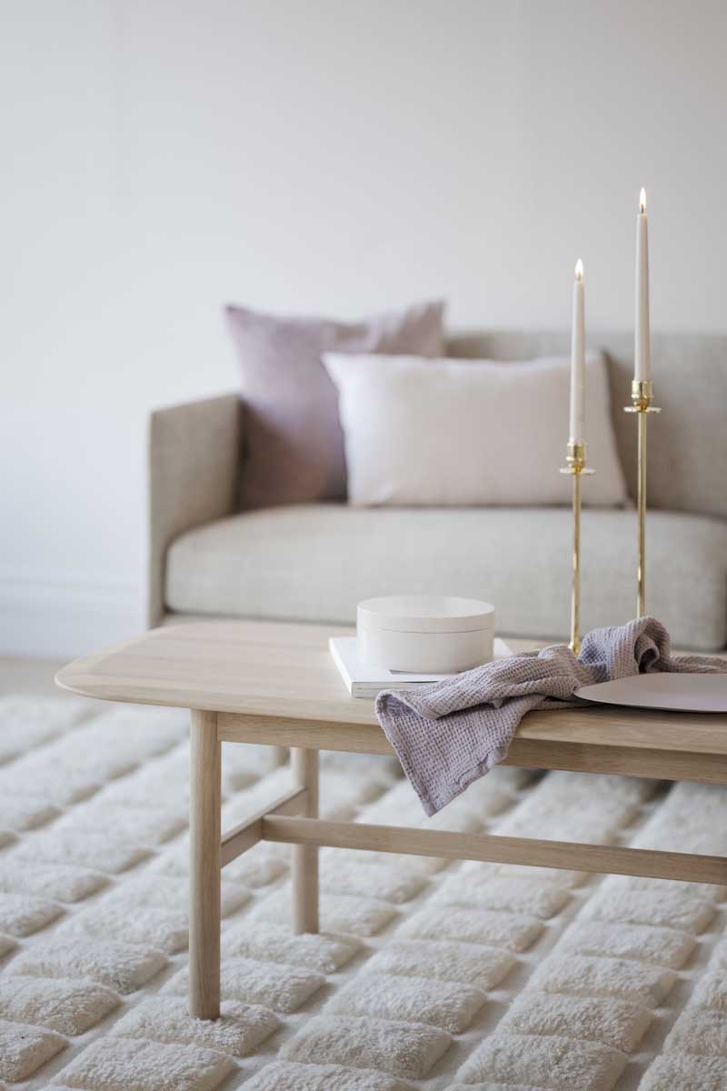 Couchtisch HALLGERD 135 cm Eiche white wash