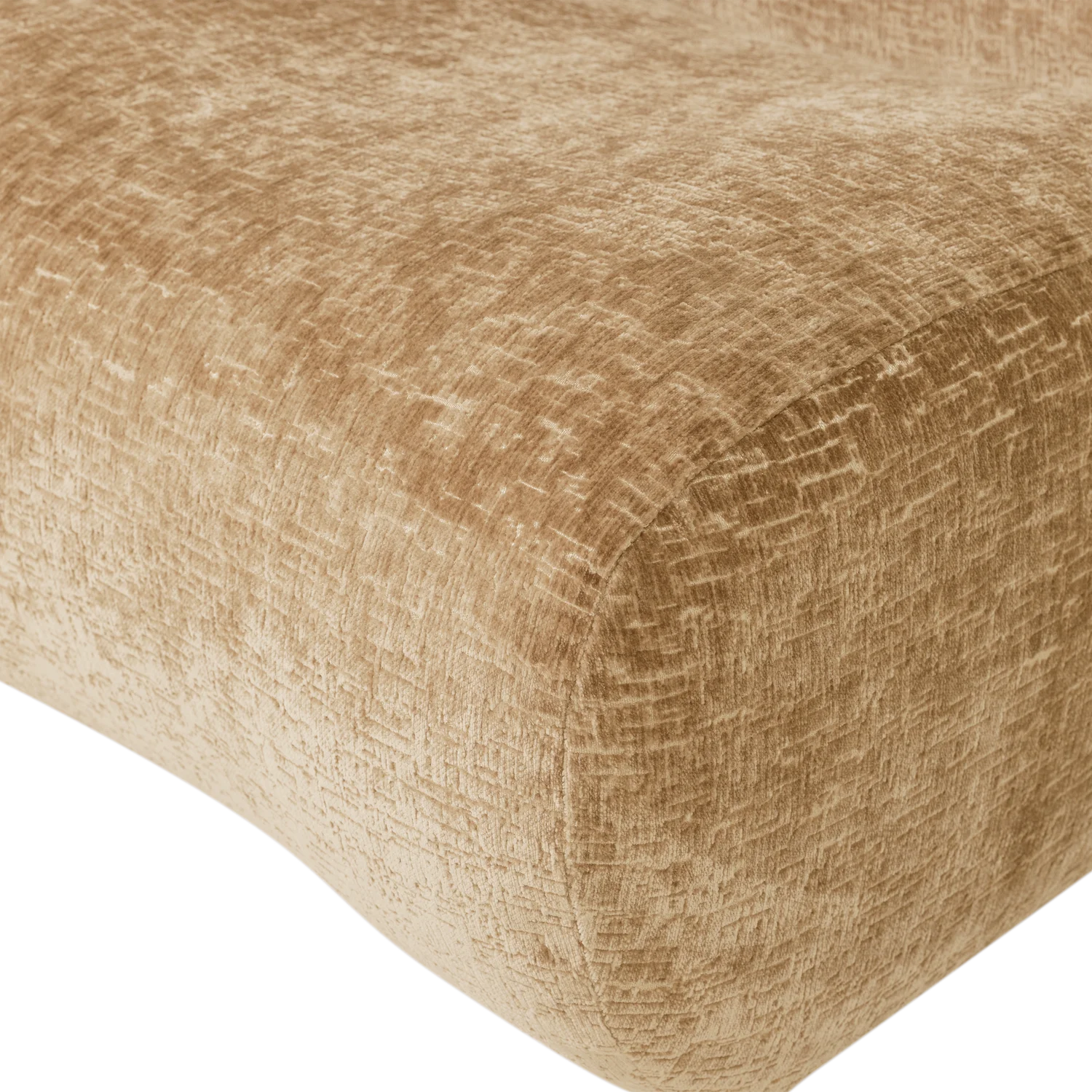 Lounge Sessel NOMU Samt Velvet hellgelb