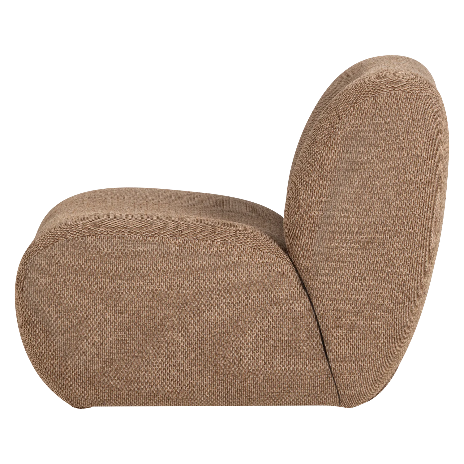 Lounge Sessel NOMU Chenille hellbraun