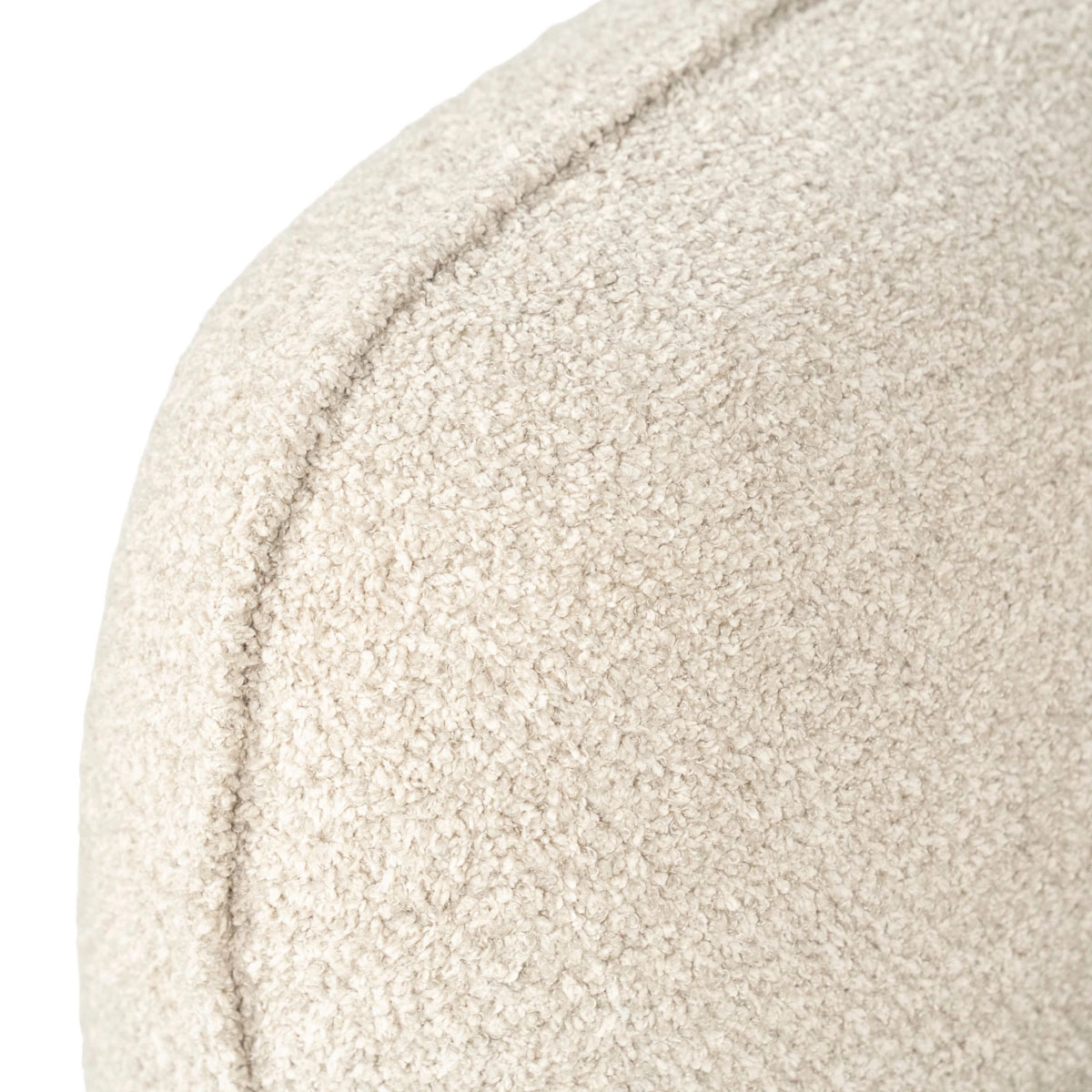BY-BOO Sofa Cubetto taupe 220 cm Stoffbezug  