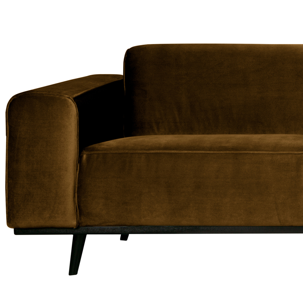 4 Sitzer Sofa STATEMENT XL Samt honiggelb Couch Garnitur Couchgarnitur