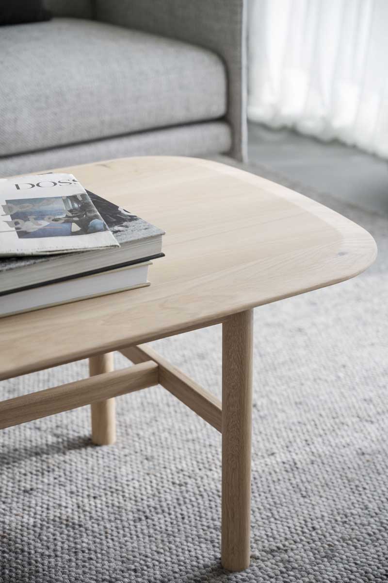 Couchtisch HALLGERD 135 cm Eiche white wash