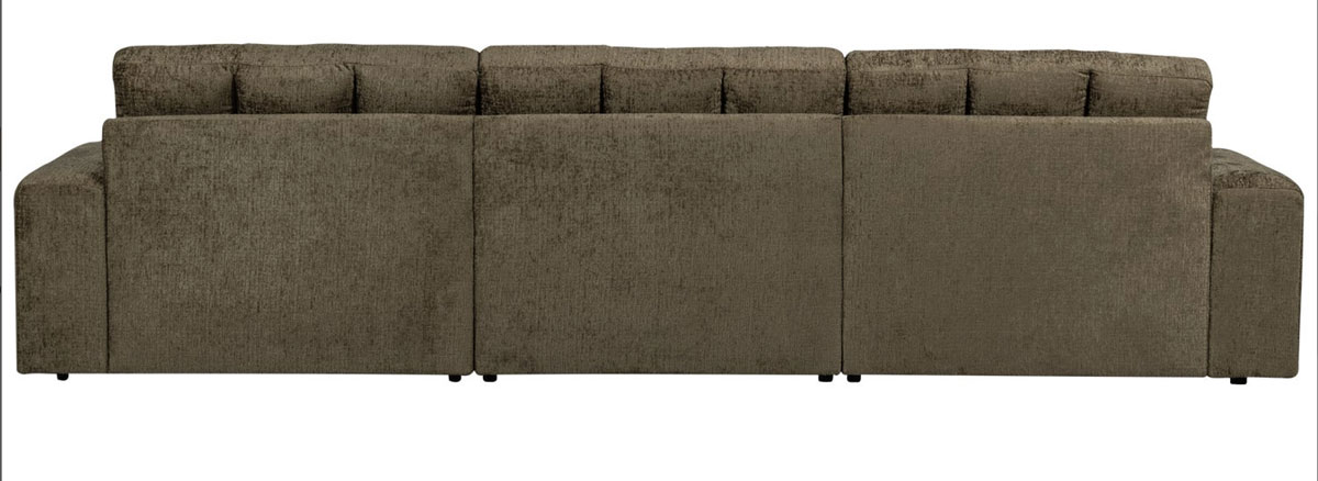 woood 3 Sitzer Sofa SECOND DATE Struktur Samt bonsai