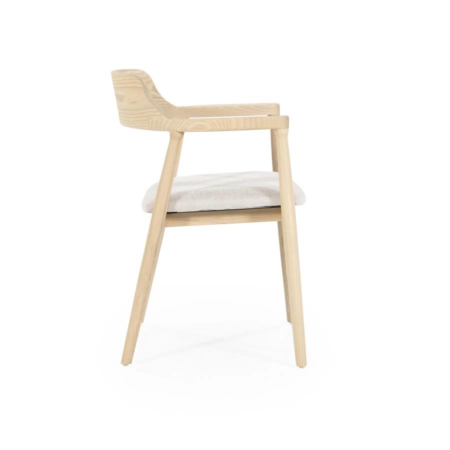 Esszimmerstuhl Stuhl SCANDI Jorick Stoff beige Eiche