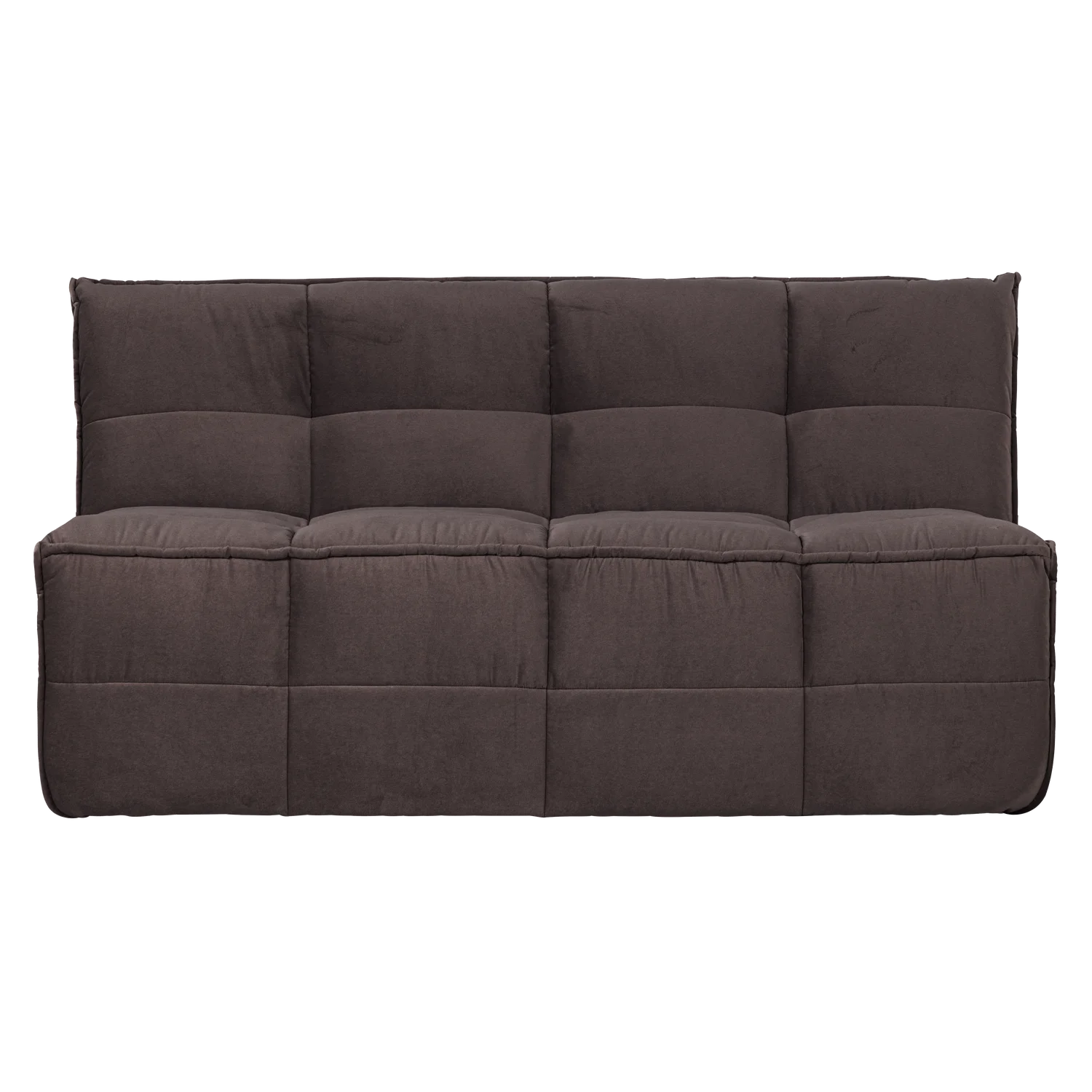  Esstischbank CLUSTER 164 cm Samt schokoladenbraun Küchenbank gepolstert