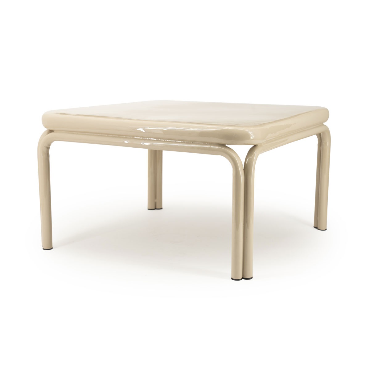 Couchtisch Zilo 63 x 63 cm Metall beige  