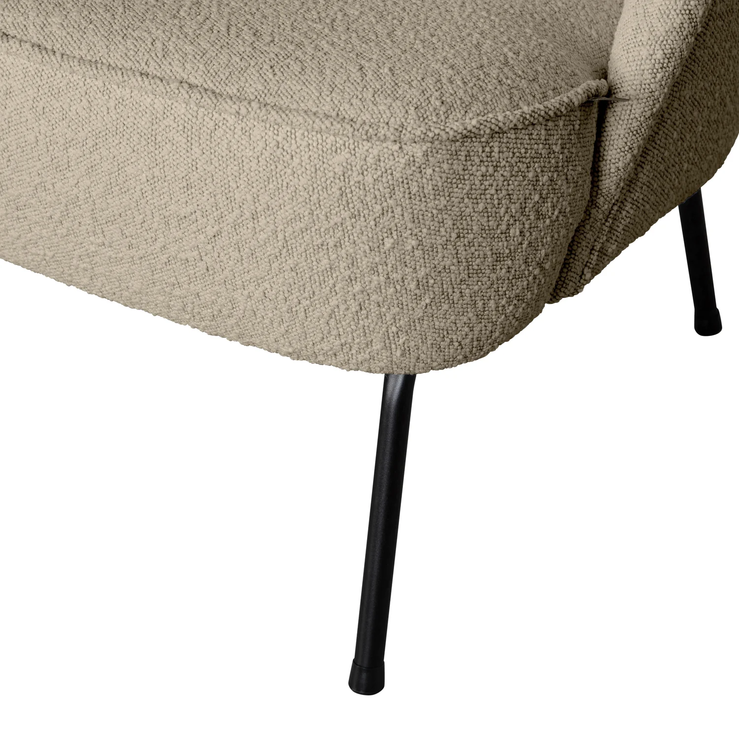 Sessel VOGUE Bouclé beige Loungesessel Clubsessel 