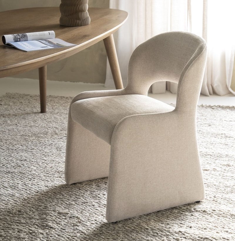 Esszimmerstuhl Odette Stoff beige