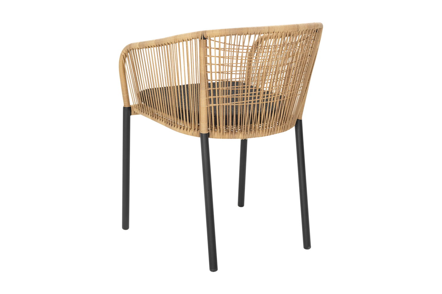  Gartensessel Gartenstuhl Delta Geflecht beige Aluminium  