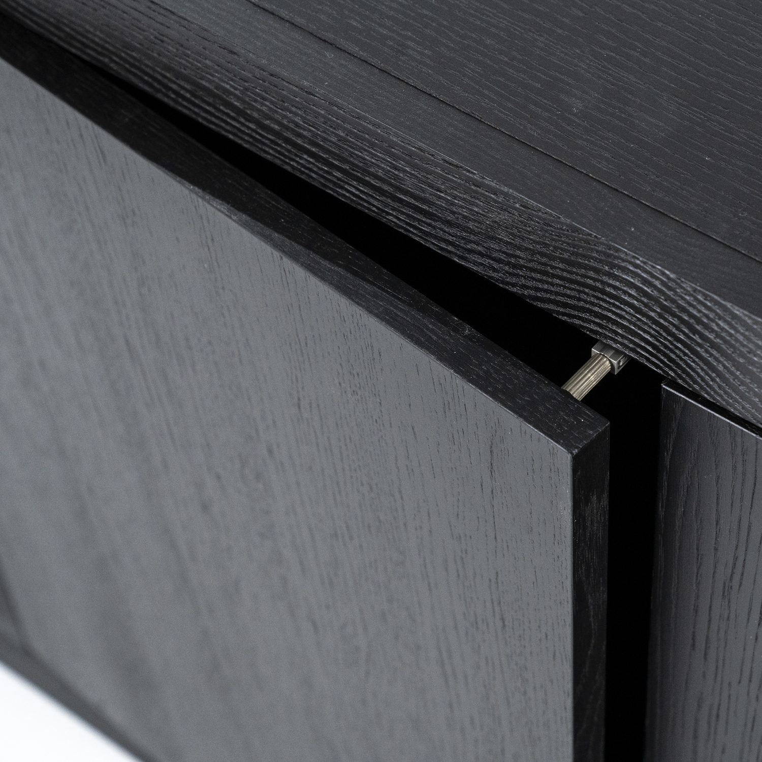 TV Möbel Helsinki B 160 cm Eiche schwarz Lowboard