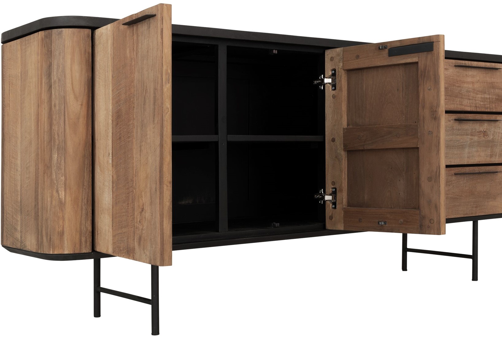 Sideboard Soho 200 cm recyceltes Teakholz Mortex Kommode