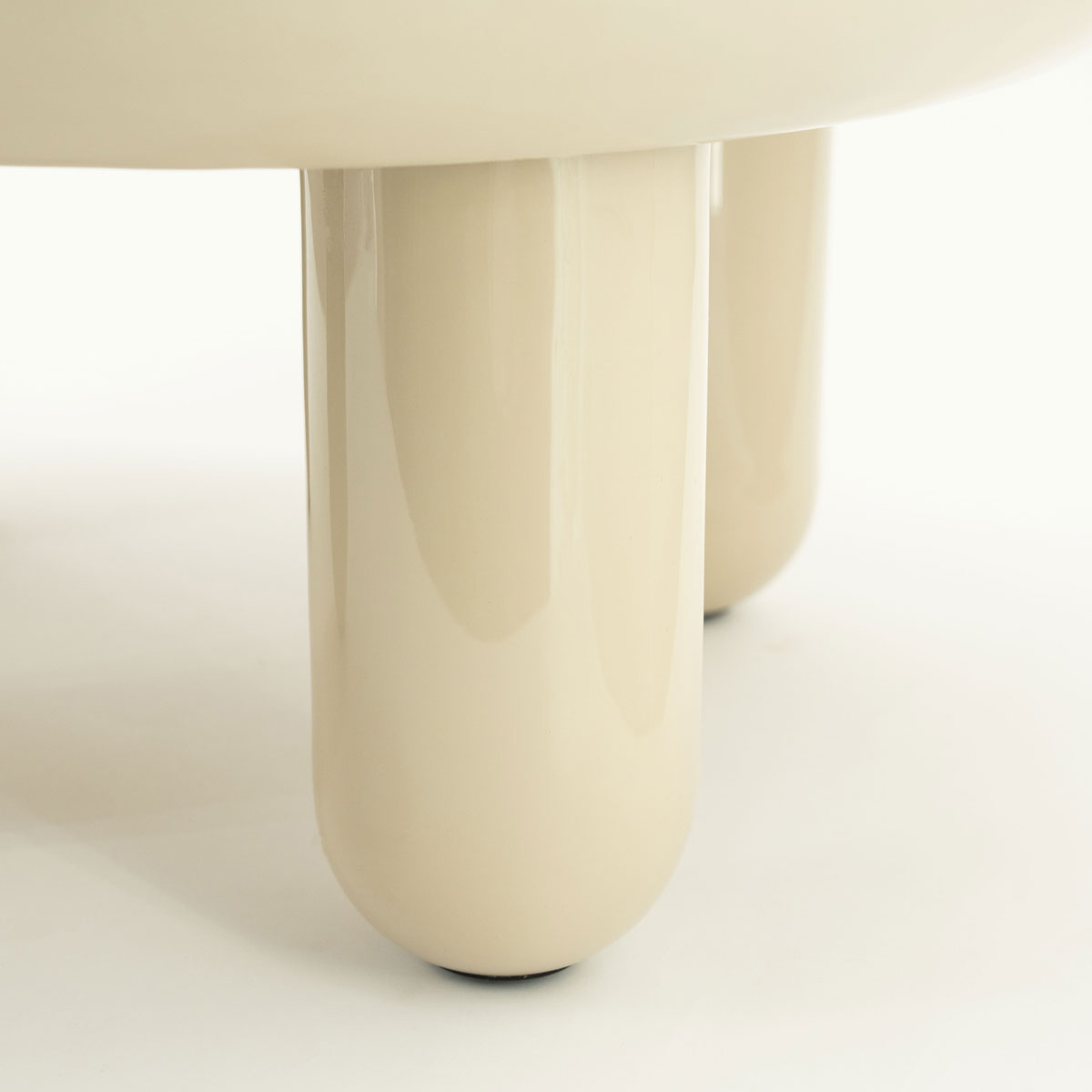 Beistelltisch Balloon Ø 70 cm Metall beige
