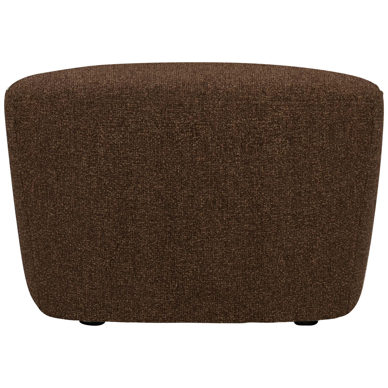 Pouf LOFTY 62 x 48 cm Hocker Sitzhocker Webstoff braun melange