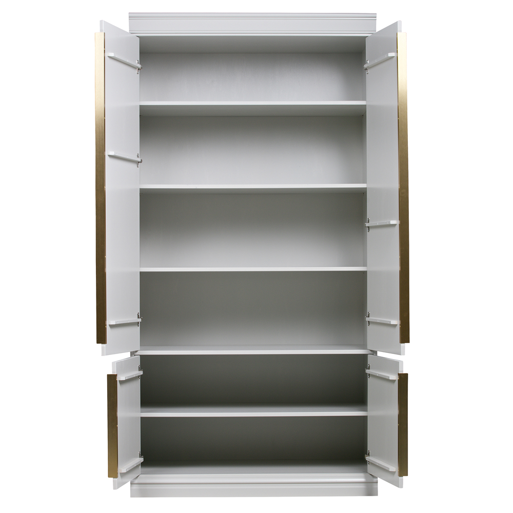Schrank Organize Kiefer hellgrau Kleiderschrank