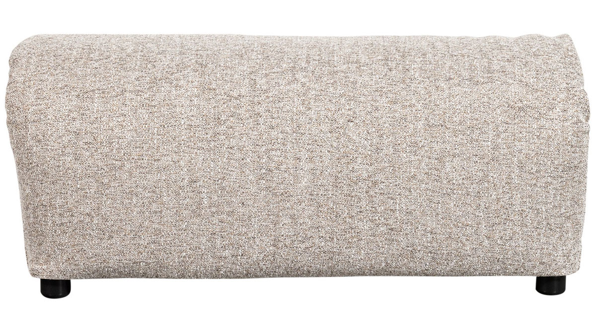 Pouf Sitzhocker BAGGY 91 x 50 cm Webstoff natur melange