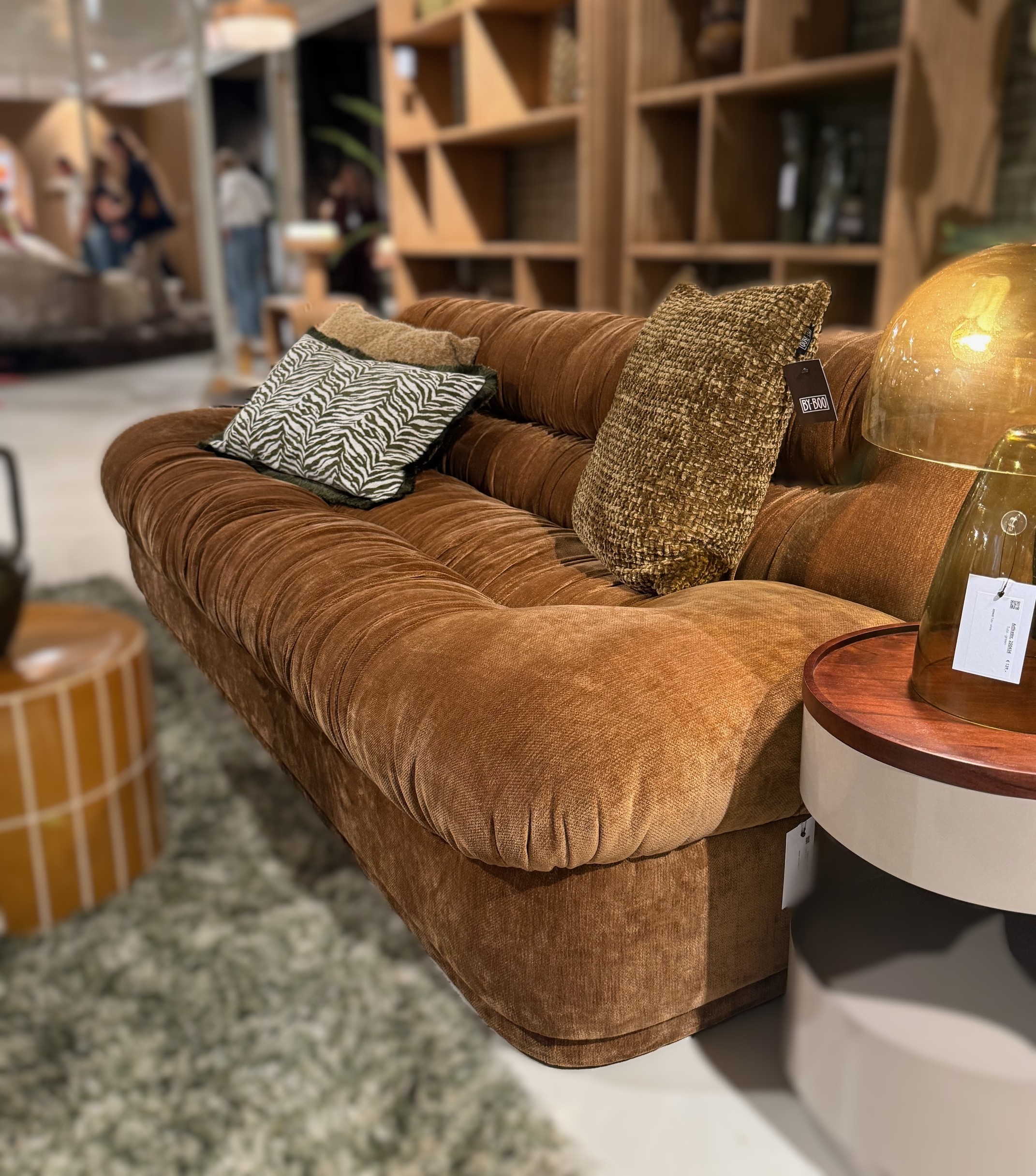 3 Sitzer Sofa Nook Stoff Blim senffarben Couch  