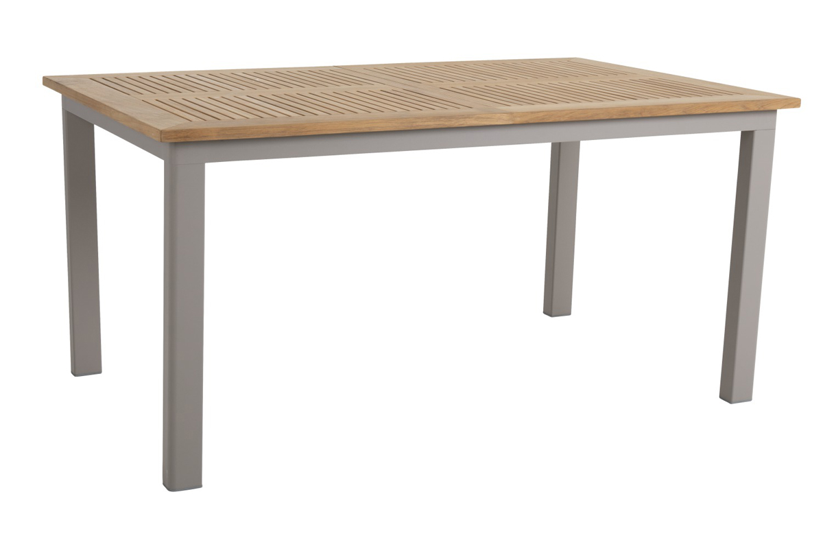 Teak Gartentisch ausziehbar LYON 225 / 300 cm khaki