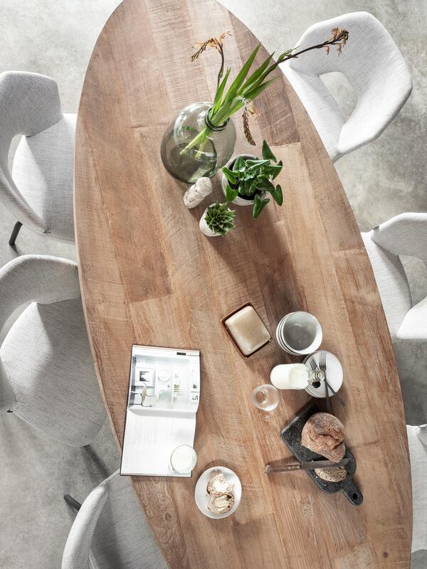 DTP Home Stuhl Bloom Stoff natur Esszimmerstuhl
