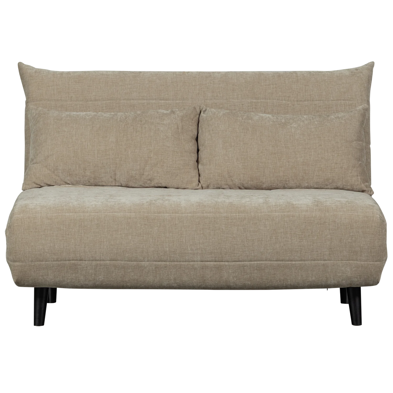 2 Sitzer Schlafsofa XEM B 122 cm ausklappbar Velvet natur