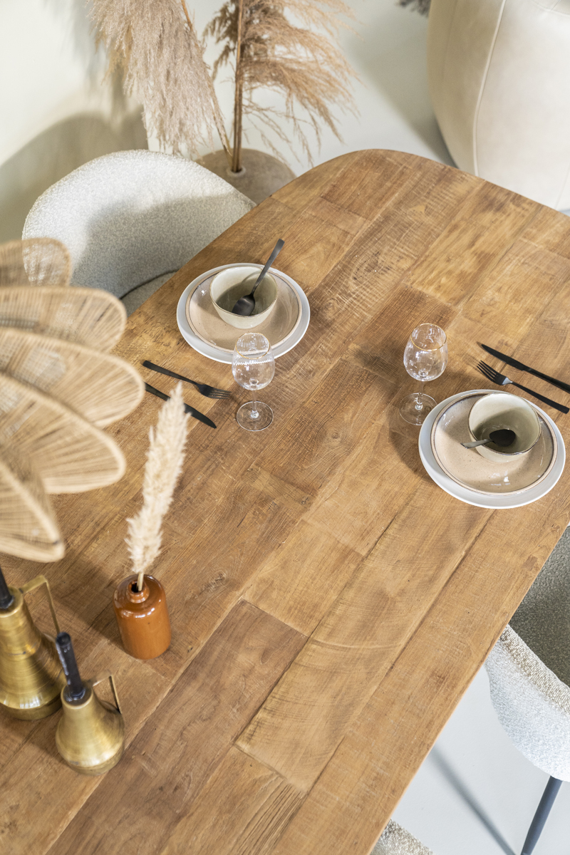 Esstisch TALASSUM 300 x 100 cm recyceltes Teakholz