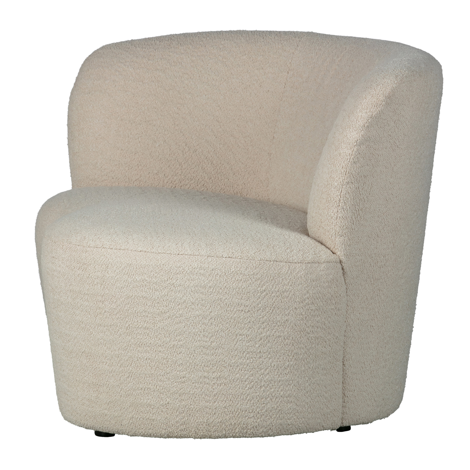 woood kleines Sofa Stone links 112 cm creme Loungesofa
