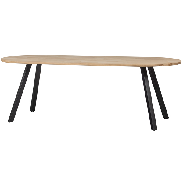 Esstisch TABLO SQUARE LEG 220 x 90 cm Eiche Massivholz unbehandelt