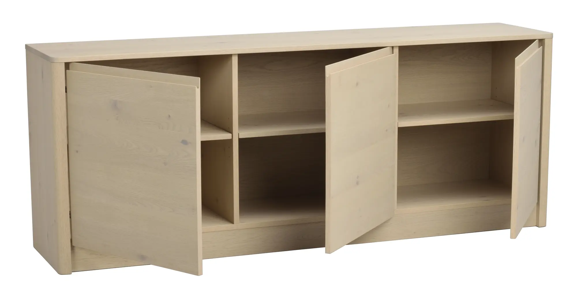 Sideboard Wilstone 180 cm mit 3 Türen Eiche hell Kommode