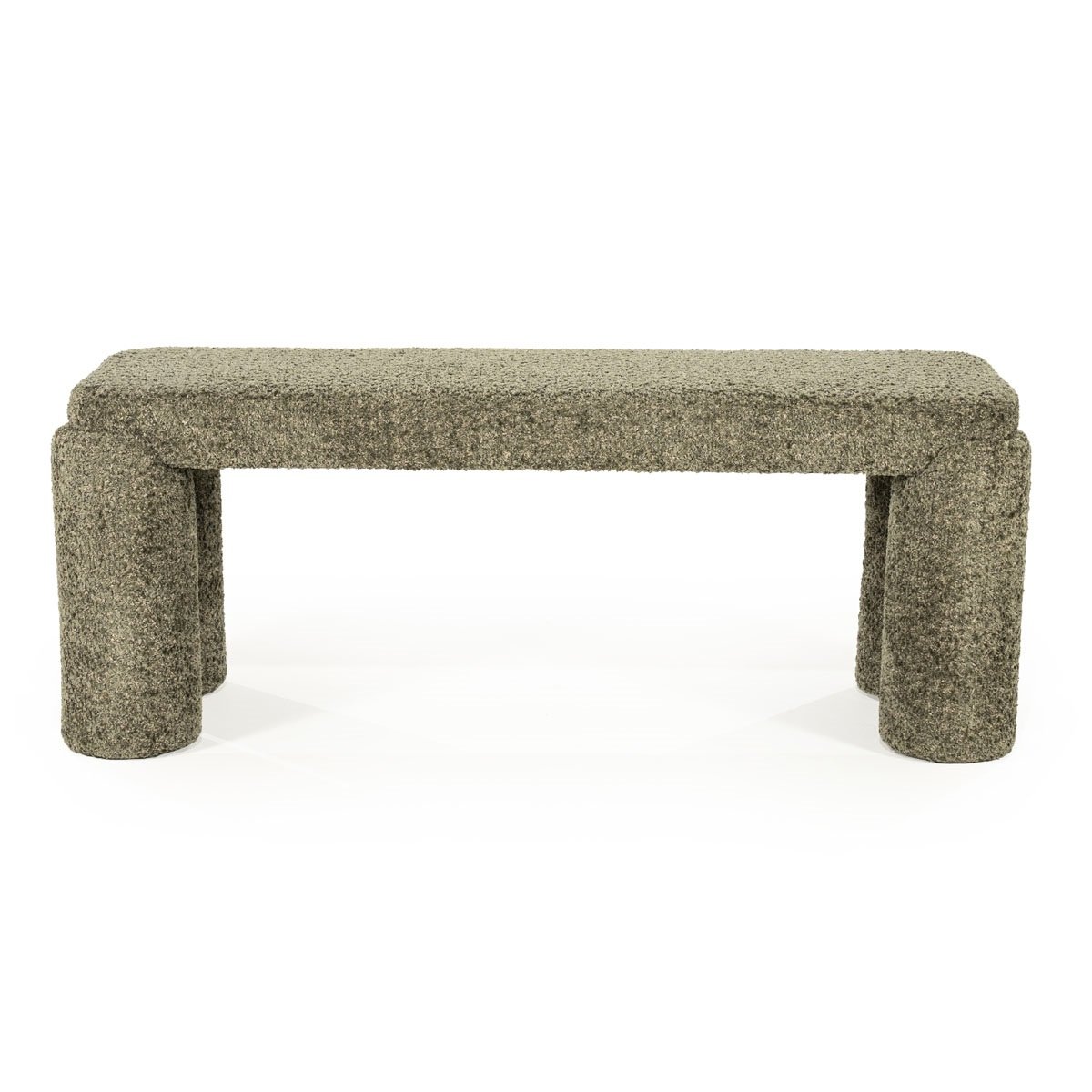 Bank Omla 119 cm Stoff grün Sitzbank 