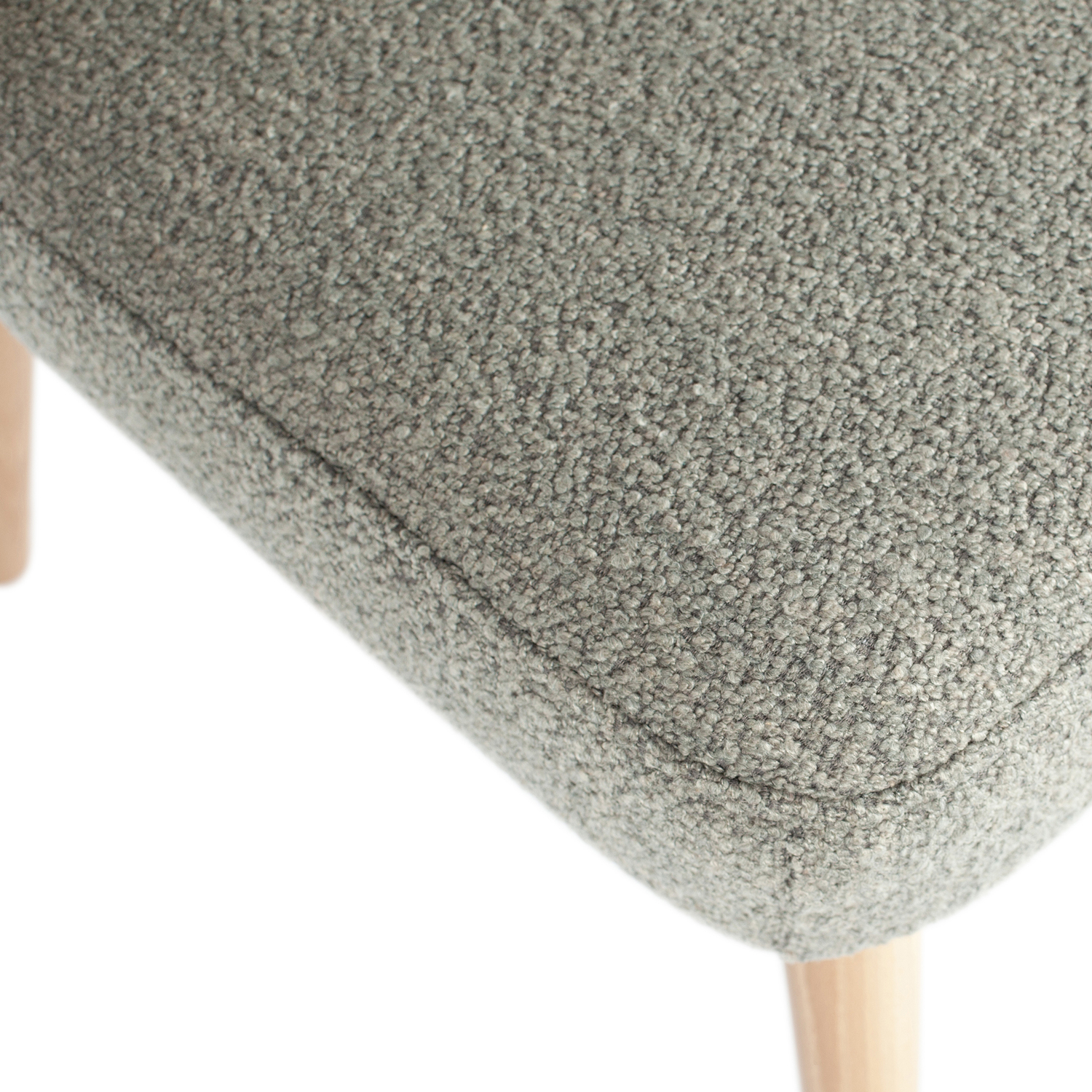 vtwonen 2er Set Esszimmerstuhl Force Bouclé grau