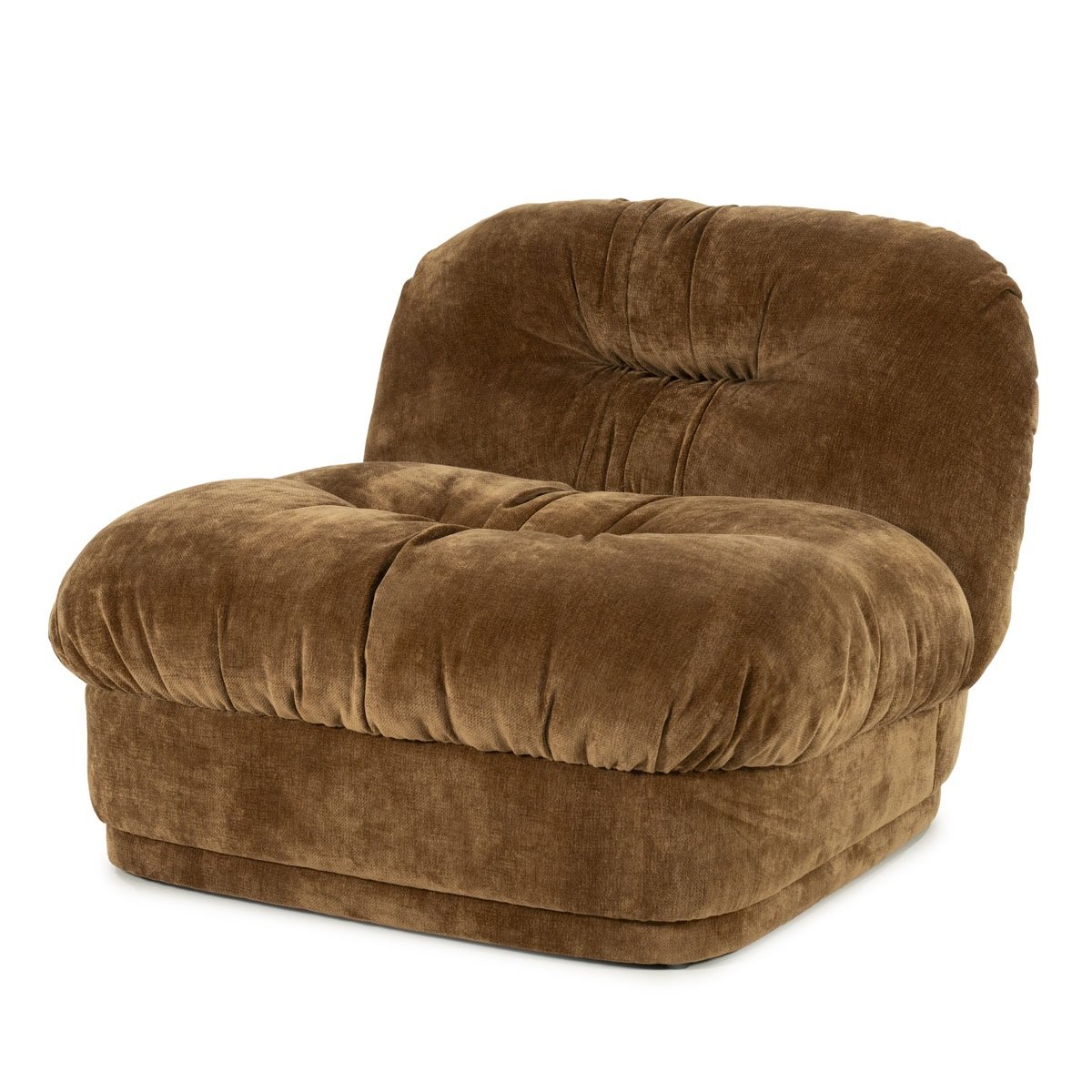 Sessel gepolstert Nook Stoff Blim senffarben