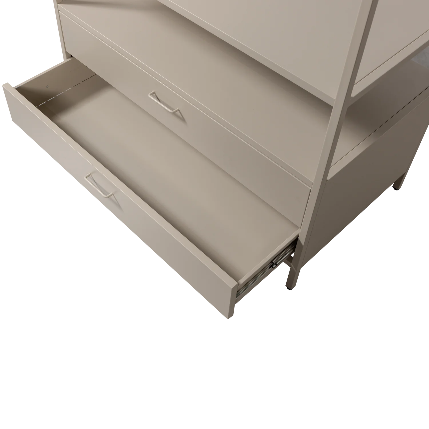Kleiderschrank Kleiderständer Ferris B 100 cm Metall sandfarben  