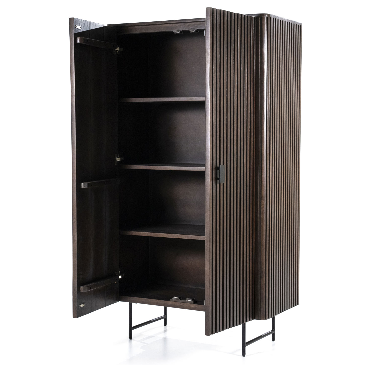 Schrank Highboard Remi H 170 cm Mango Holz
