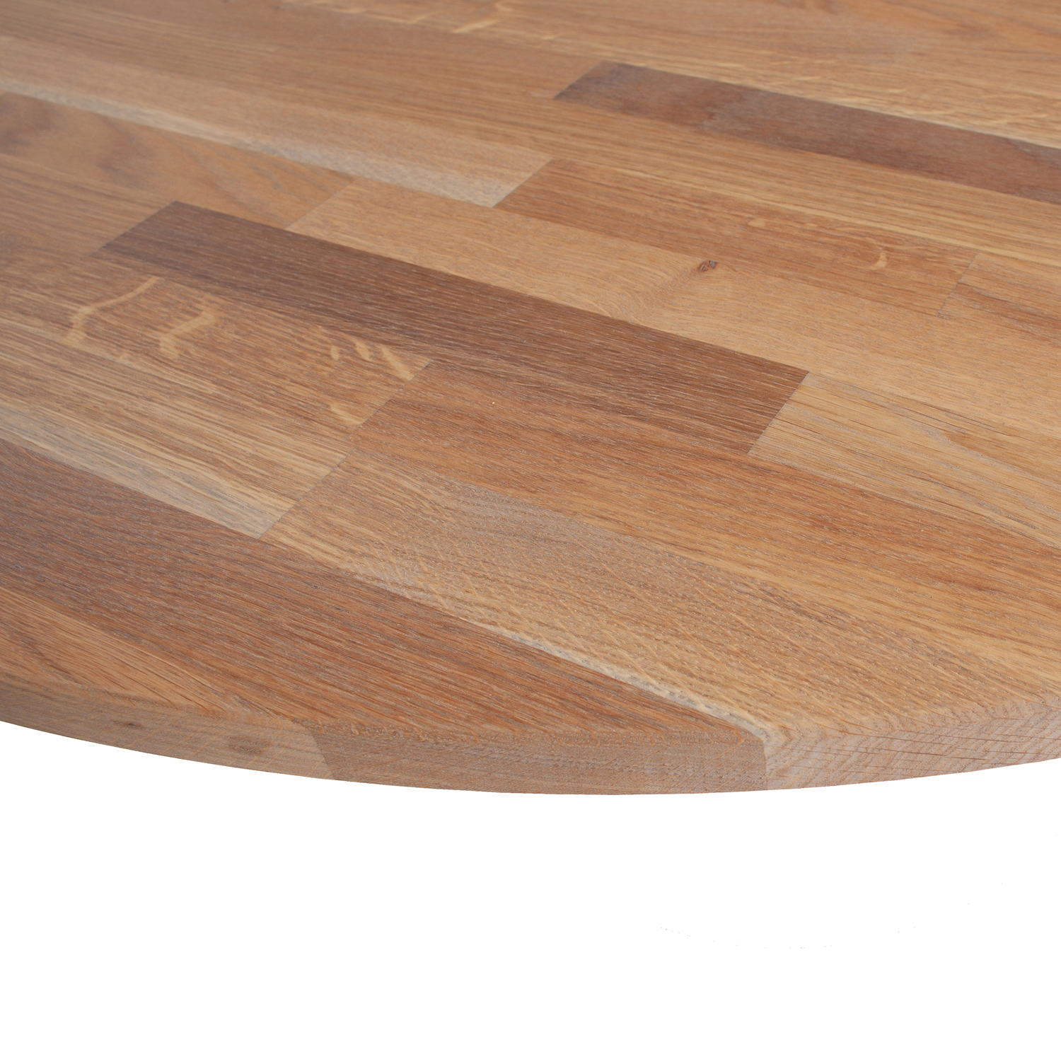 woood Tischplatte Tablo rund Ø 120 cm Eiche geölt grau