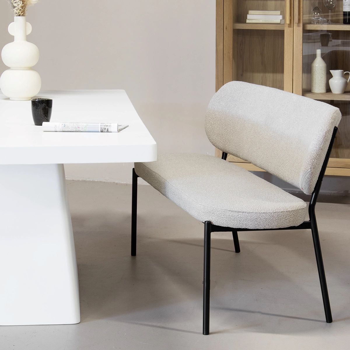 Esszimmerbank Küchenbank CADDY 160 cm taupe