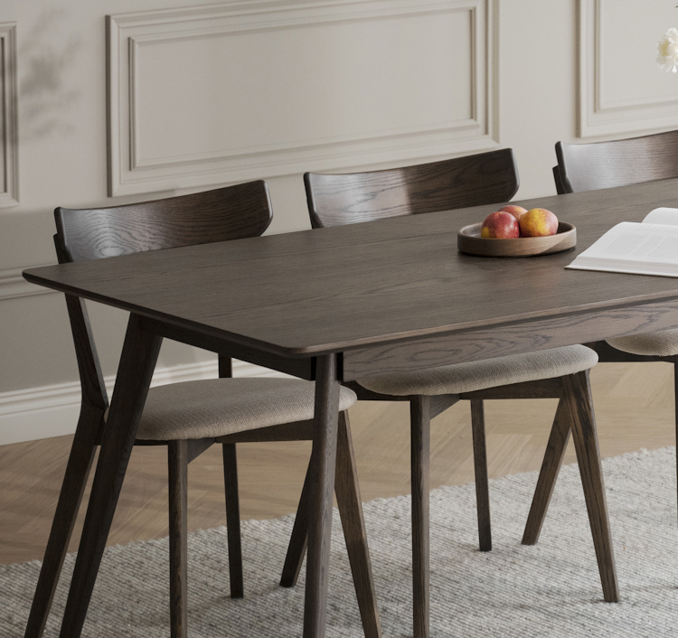 Esstisch LUMI 190 x 90 cm Eiche braun